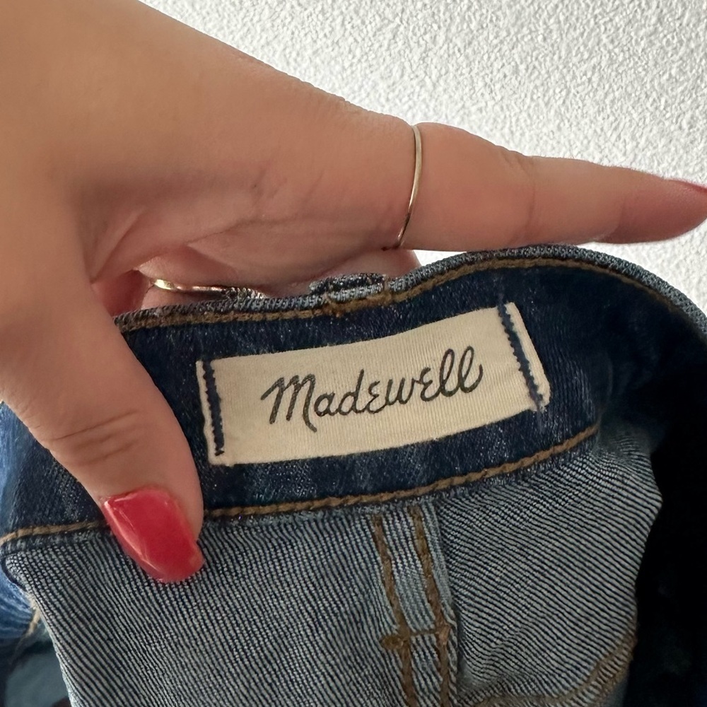 madewell high-rise denim cutoff shorts in glenoaks wash - Picture 8 of 12